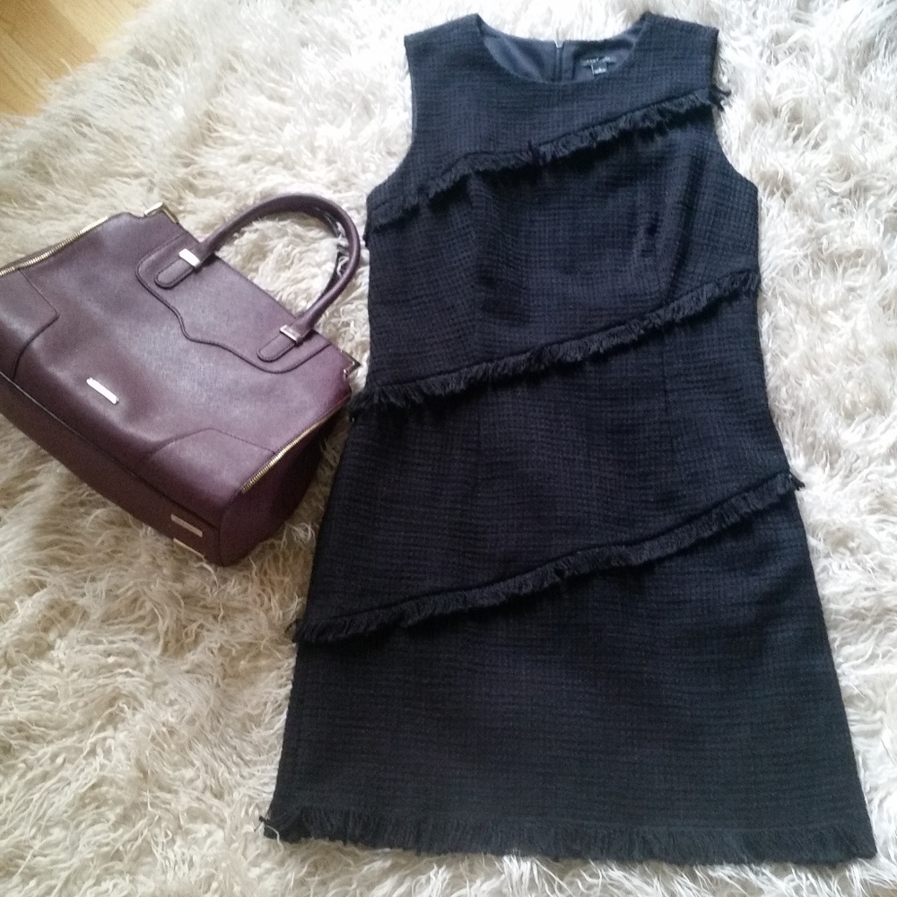 Ann Taylor Black Shift Dress - EUC